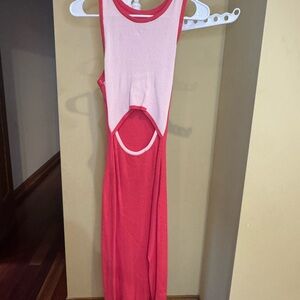 Dark and Light Pink Sleeveless Dress